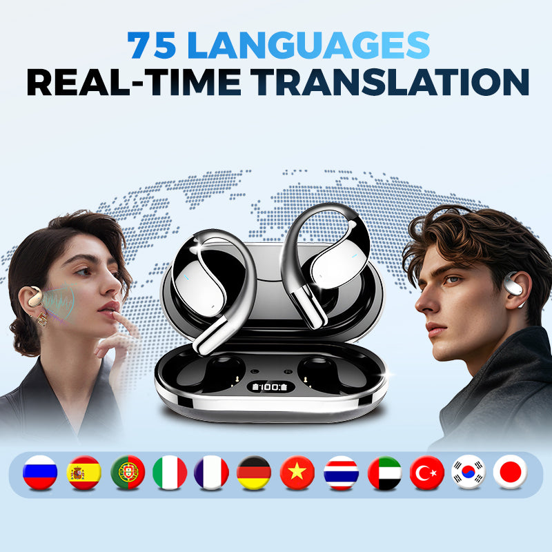 🔥Hot Sale Deals-Wireless Open-Ear Earbuds with translation