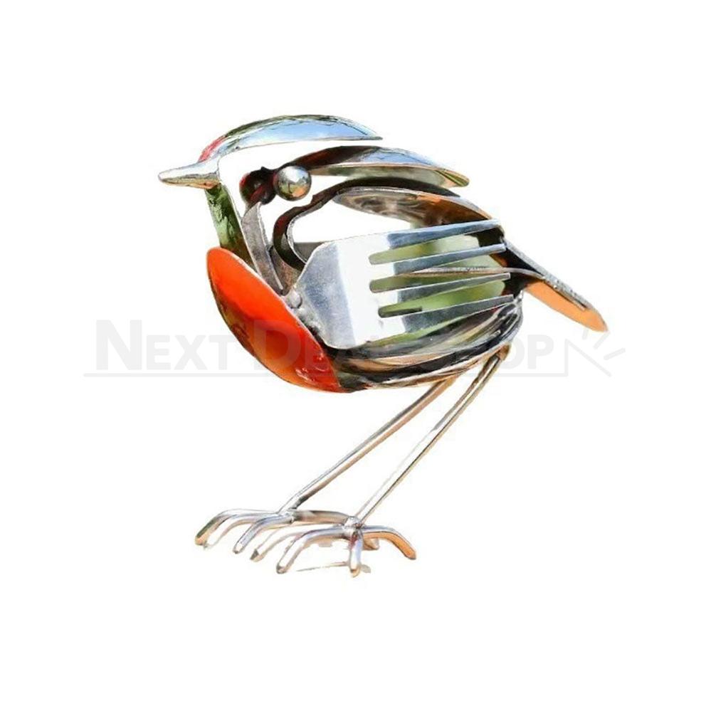 Handmade Robin Scrap Metal Art Sculpture Garden Decor
