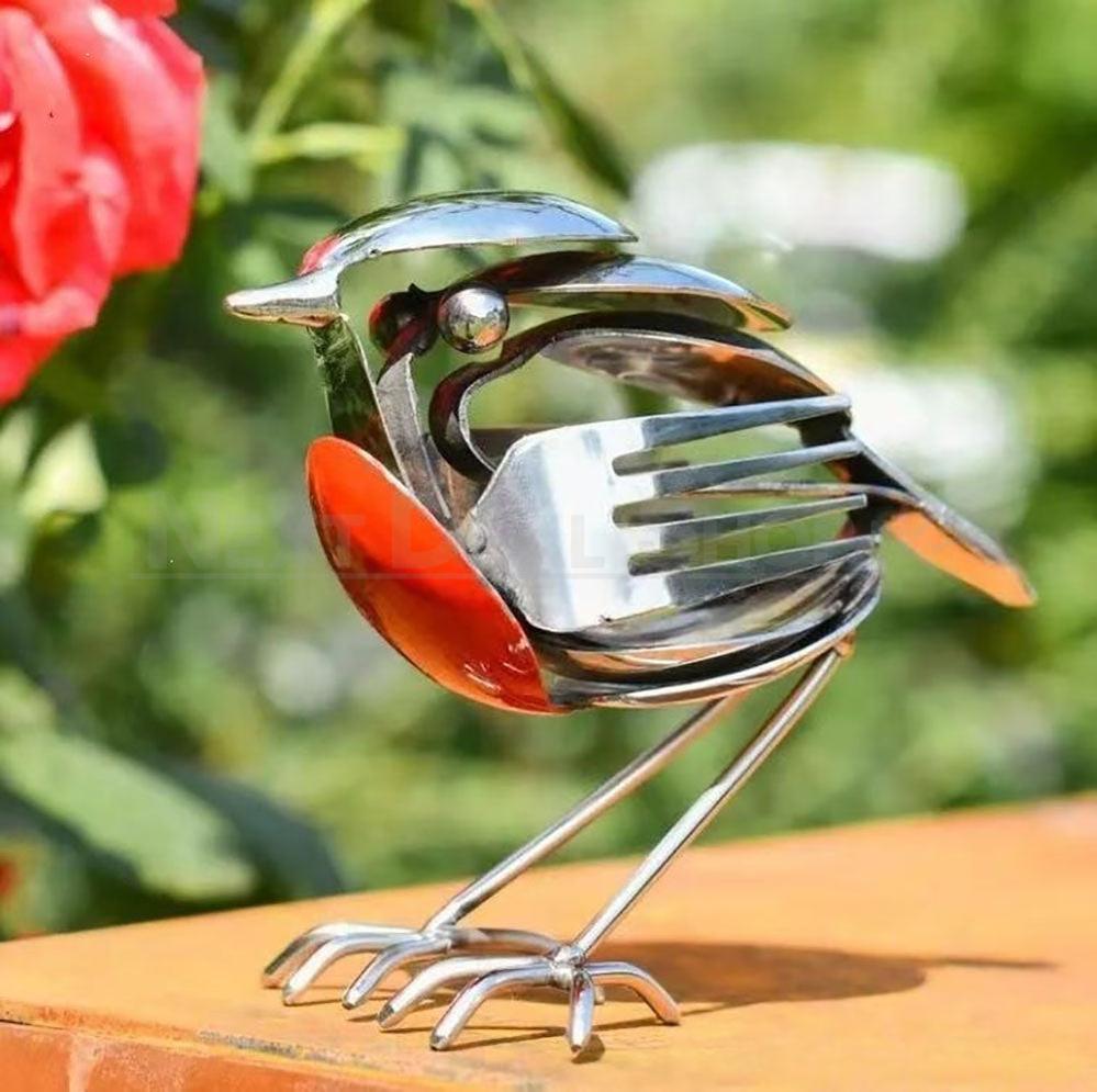 Handmade Robin Scrap Metal Art Sculpture Garden Decor