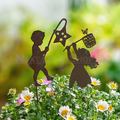 Metal Garden Silhouette Yard Stake