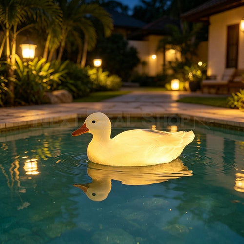 Solar Powered Floating Duck LED Garden Pool Pond Light