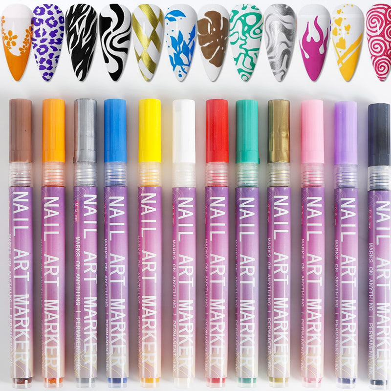 🎁Hot Sale 50% OFF⏳12 Colors Nail Art Pens Set